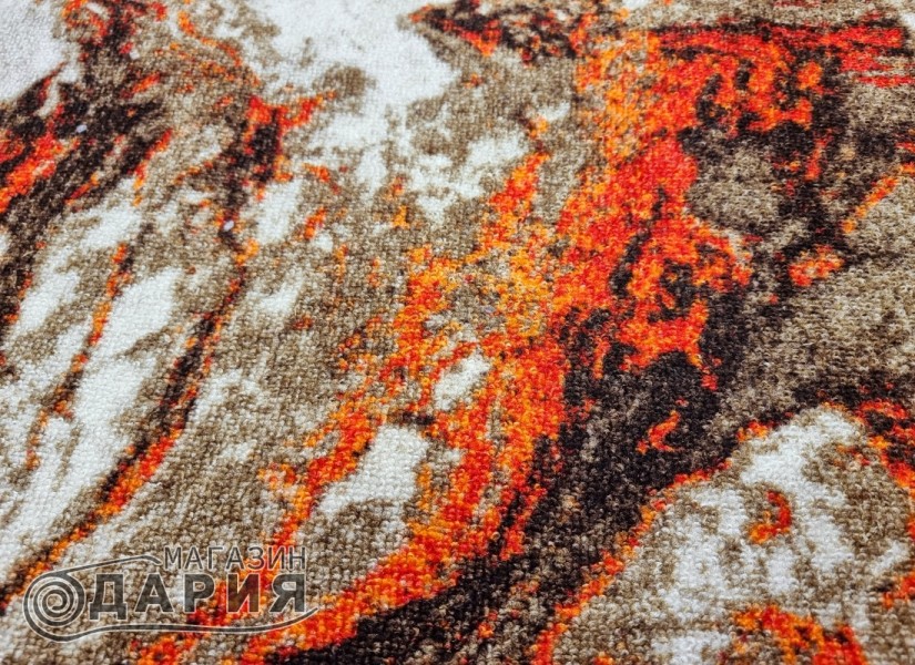 Мокетена пътека ERIKA 8033 beige/orange
